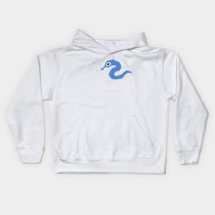 Blue Worm-on-a-String Kids Hoodie